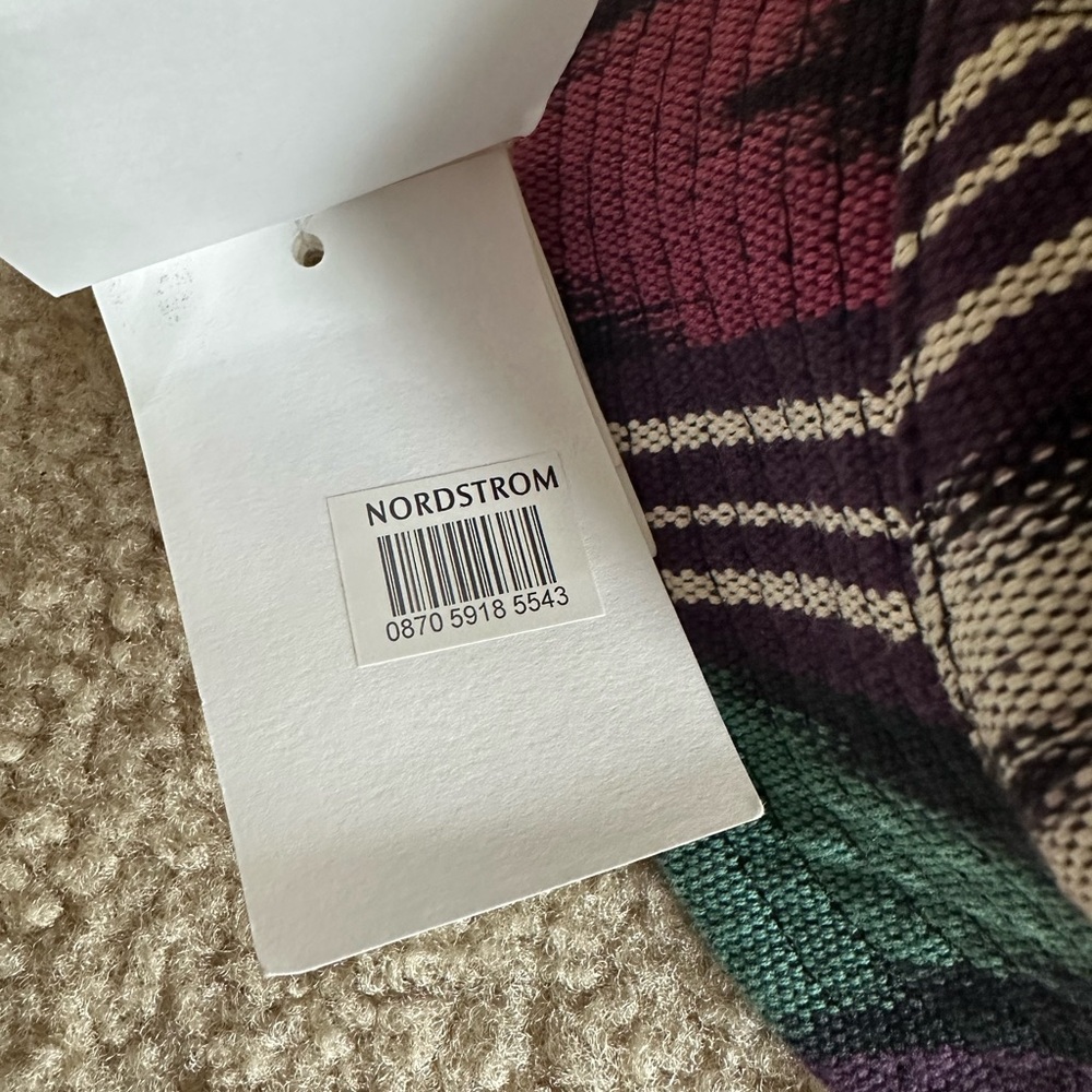 Isabel Marant Purple, Teal & White Striped Bucket Hat - Picture 3 of 8